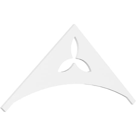 Ekena Millwork Pitch Naple Architectural Grade PVC Gable Pediment, 72"W x 30"H x 1"P (10/12) GPP072X030X100NAP
